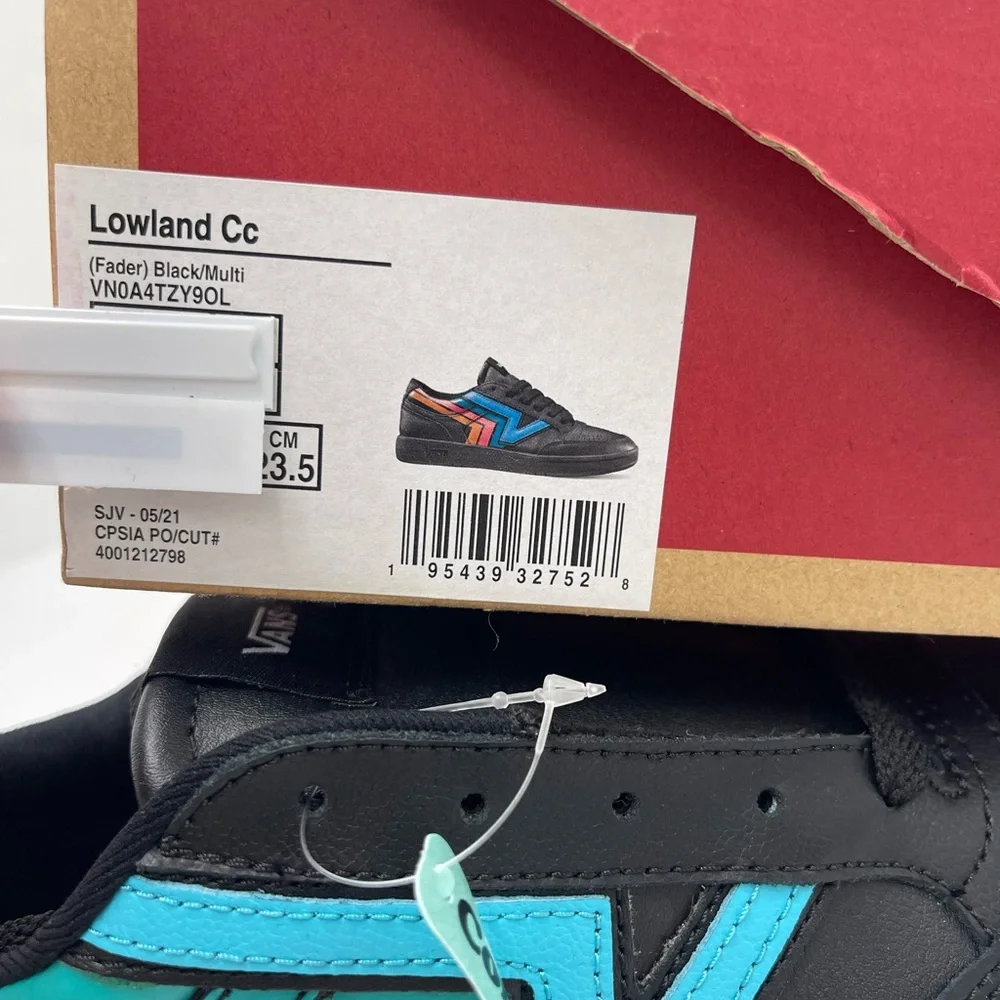 Vans Men’s Lowland Cc (Fader) Black/Multi
VN0A4TZY9OL
 Black Multicolor Sneakers - Picture 16 of 16